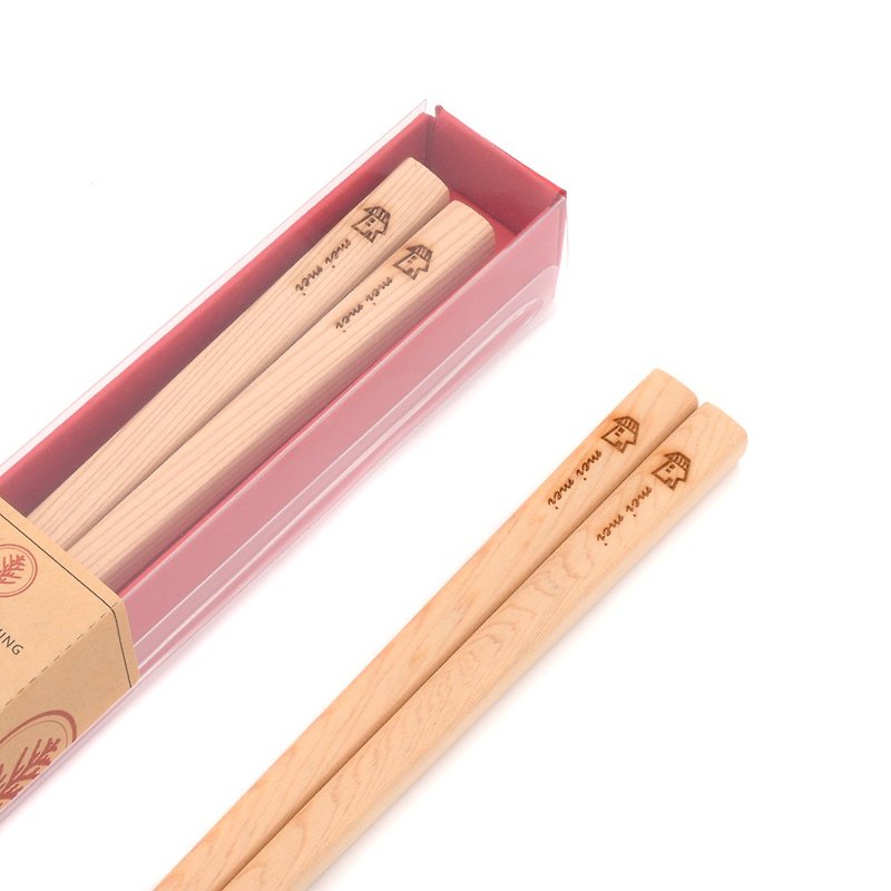 台湾桧木箸礼盒- MEI MEI |用通过SGS检验的无上漆餐具筷享用美食 - 筷子/筷架 - 木头 金色