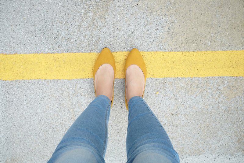 AKi Spicy Mustard (芥黄) Heels | WL - 高跟鞋 - 真皮 黄色