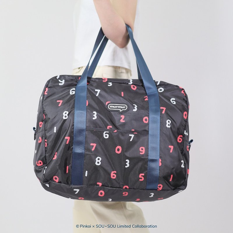 【Pinkoi x SOU・SOU】murmur旅行袋 | 限定款 | 收折行李袋推荐 - 行李箱/行李箱保护套 - 聚酯纤维 黑色