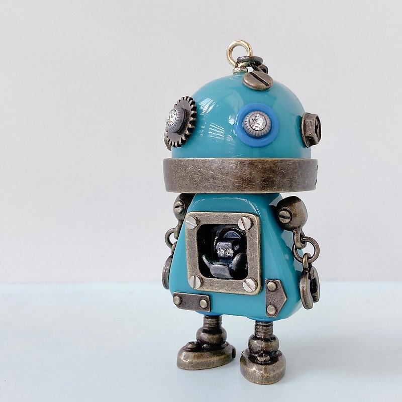 【Robot accessories】ロボットチャーム  キュン48 - 钥匙链/钥匙包 - 塑料 蓝色