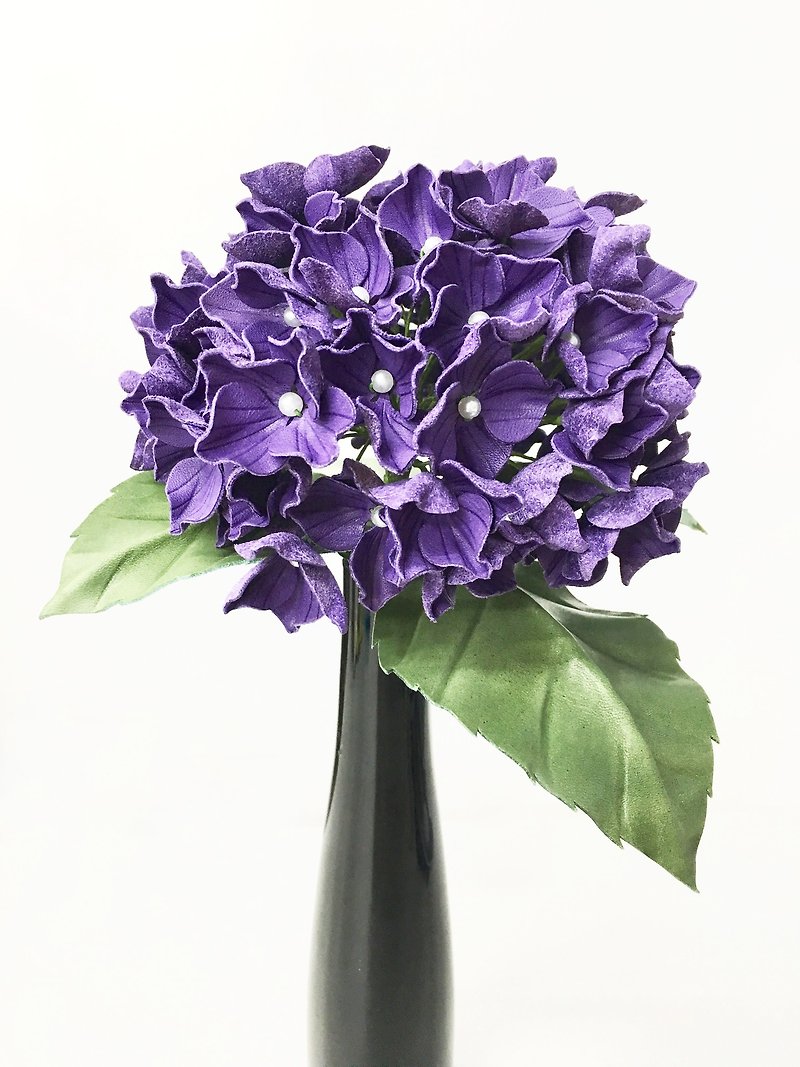 紫色枝装皮革绣球花 - 植栽/盆栽 - 真皮 紫色