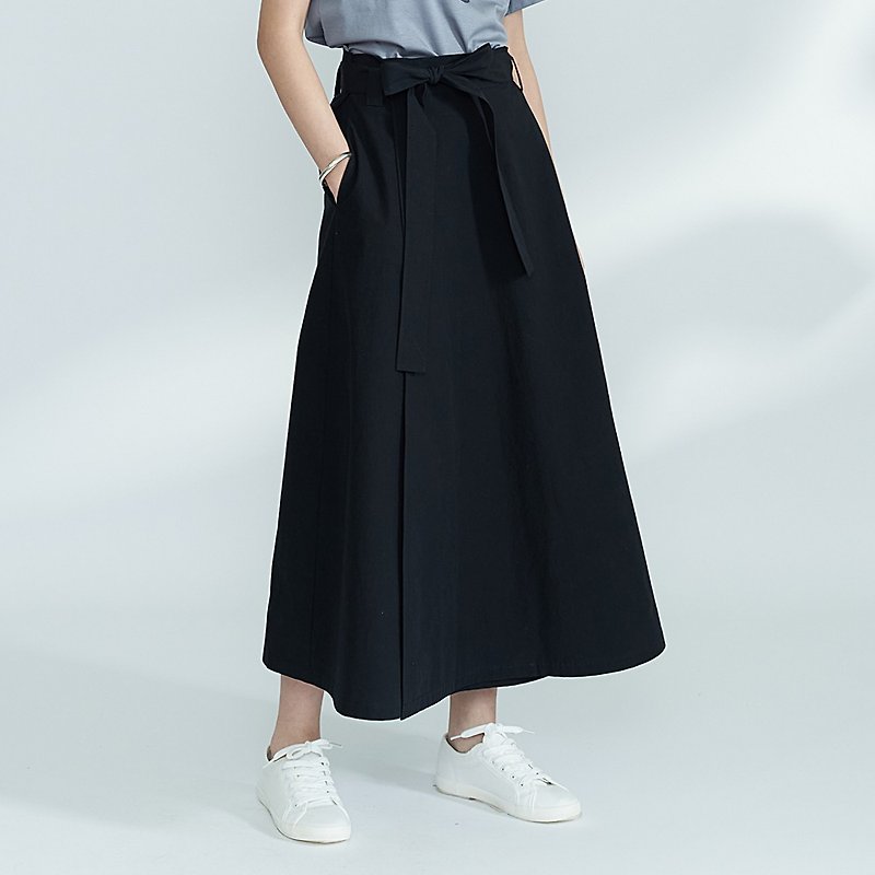 升級版 高密度棉質 古法劍道裙  SK210510 - 裙子 - 棉．麻 黑色
