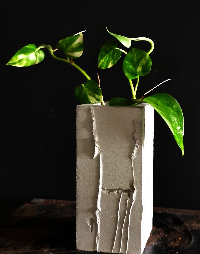水泥花瓶—斑驳系列 - 花瓶/陶器 - 水泥 灰色
