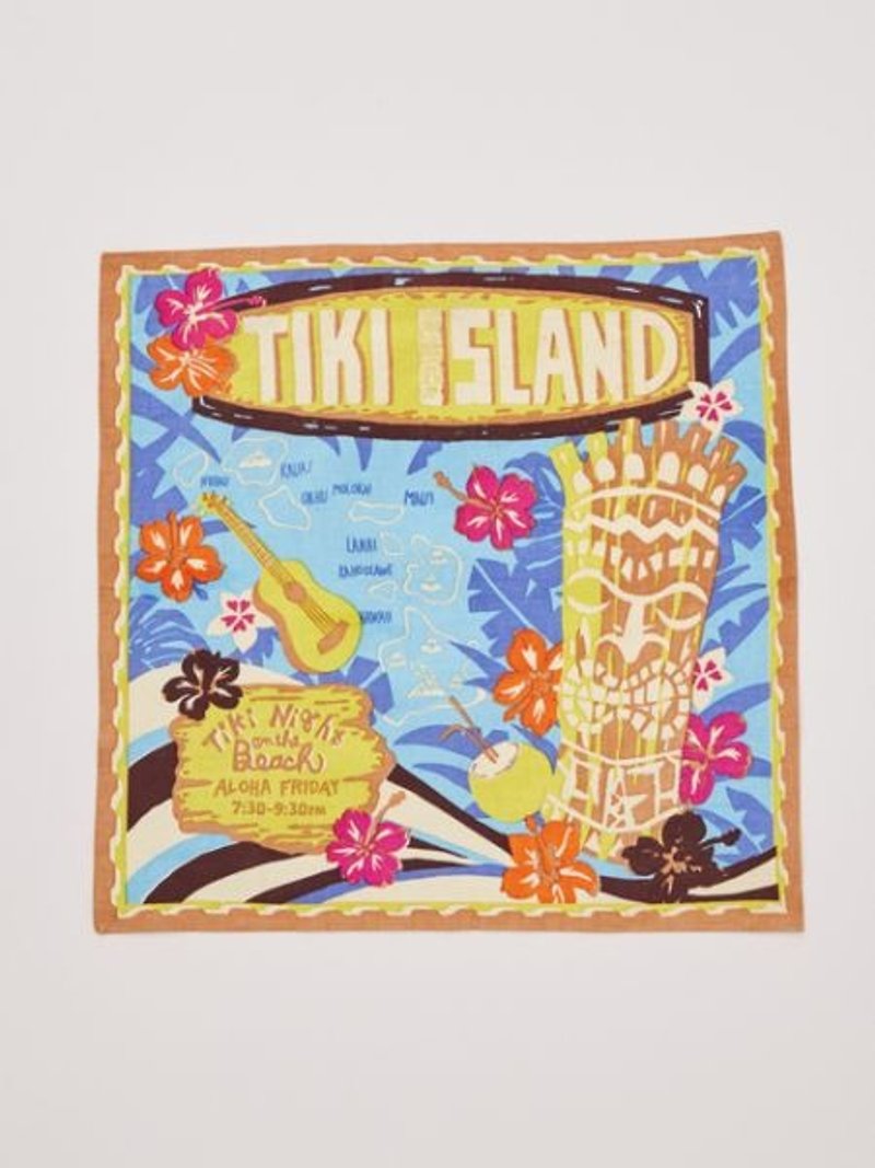 【预购中】✱夏威夷TIKI图腾方巾✱(两色)4ISP7371 - 其他 - 棉．麻 多色