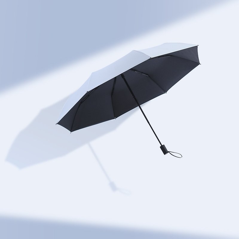 PRAIN纯简两用晴雨伞纯色防紫外线太阳伞UPF50+ - 雨伞/雨衣 - 聚酯纤维 白色