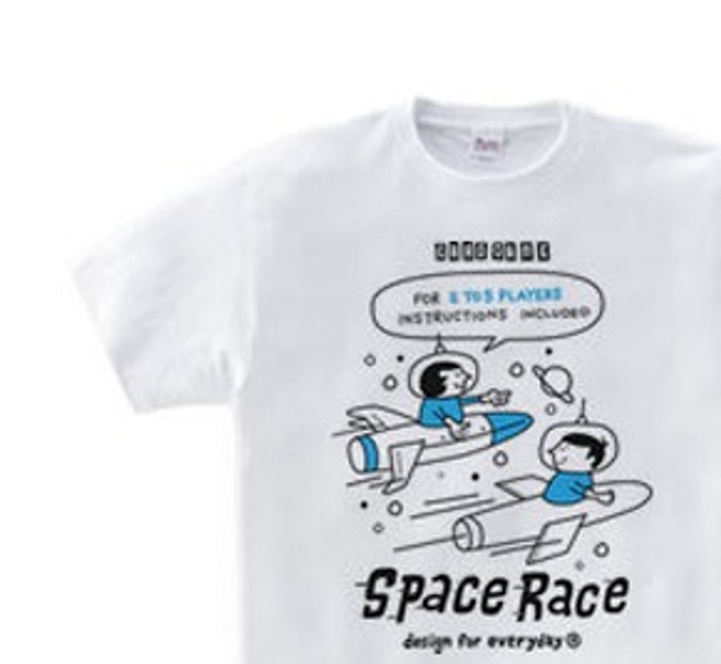 SPACE-～アメリカン・レトロ・ゲーム～ WS～WM•S～XL　 Tシャツ【受注生産品】 - 中性连帽卫衣/T 恤 - 棉．麻 白色