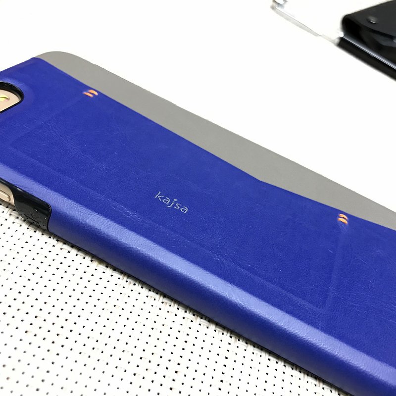 iPhone 7 / iPhone 7 plus侧插卡手机保护壳（蓝） - 其他 - 真皮 
