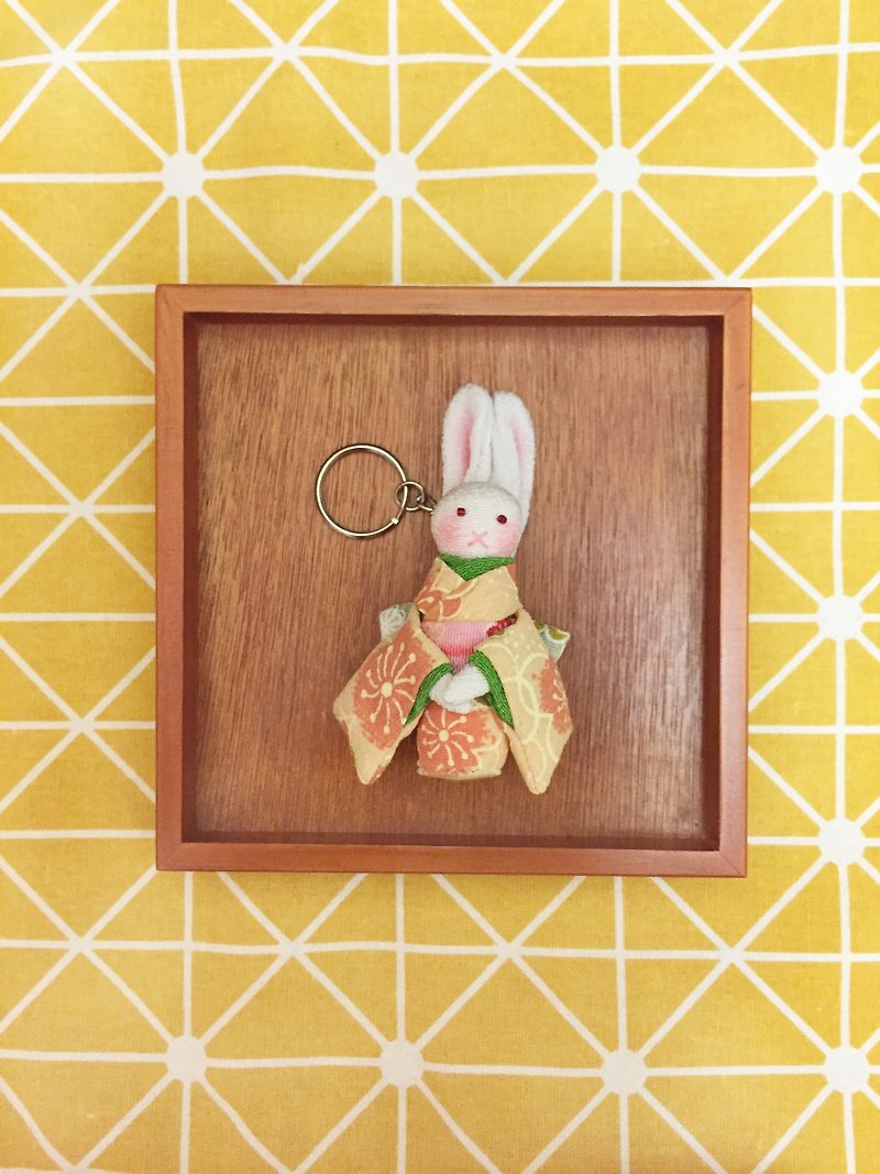 兔少女的和服日常-吊饰钥匙圈 - 钥匙链/钥匙包 - 纸 橘色