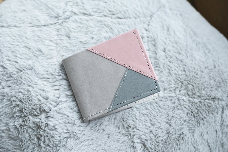 【环保永续】 集色 patchwork 系列 短银包*升级版*  皮夹 - 皮夹/钱包 - 纸 灰色