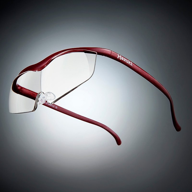 【Hazuki】日本Hazuki叶月透明眼镜式放大镜1.32倍大镜片(黑灰)