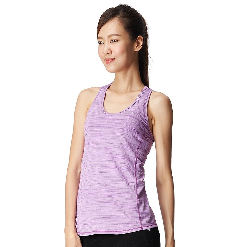 【MACACA】修身training背心 - ATE1533 紫 - 女装瑜珈服 - 聚酯纤维 紫色