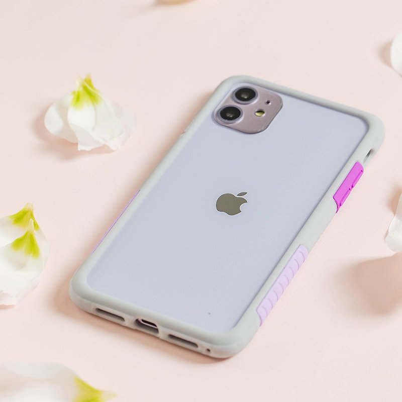送品牌挂绳 iPhone 系列 NMD抗污防摔手机壳-灰好日紫