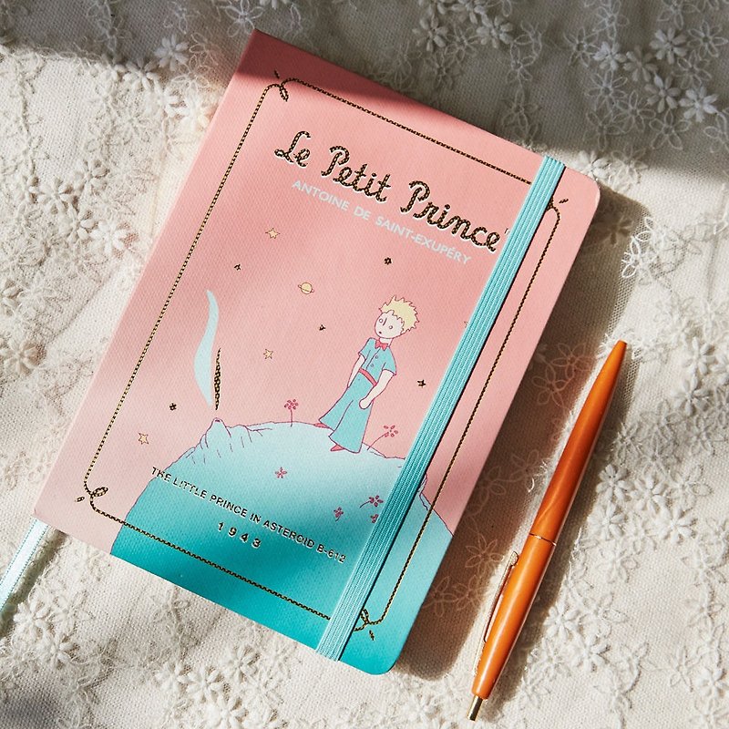 7321 魔幻系列-小王子绑带横线精装笔记本-B612星球,73D74249 - 笔记本/手帐 - 纸 粉红色