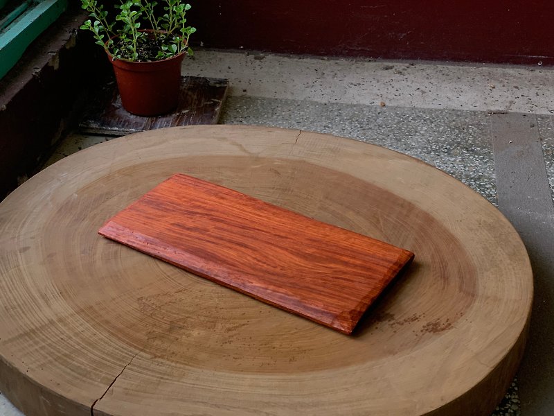 木头 盘子/餐盘/盘架 红色 - 花梨木平盘