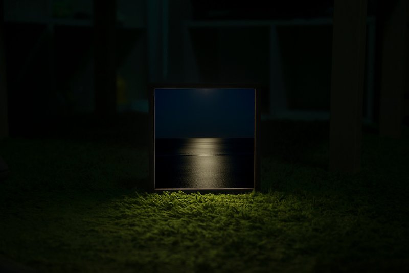 Lighto光印样  Mini灯箱  黑暗月光(aPo) - 画框/相框 - 木头 蓝色