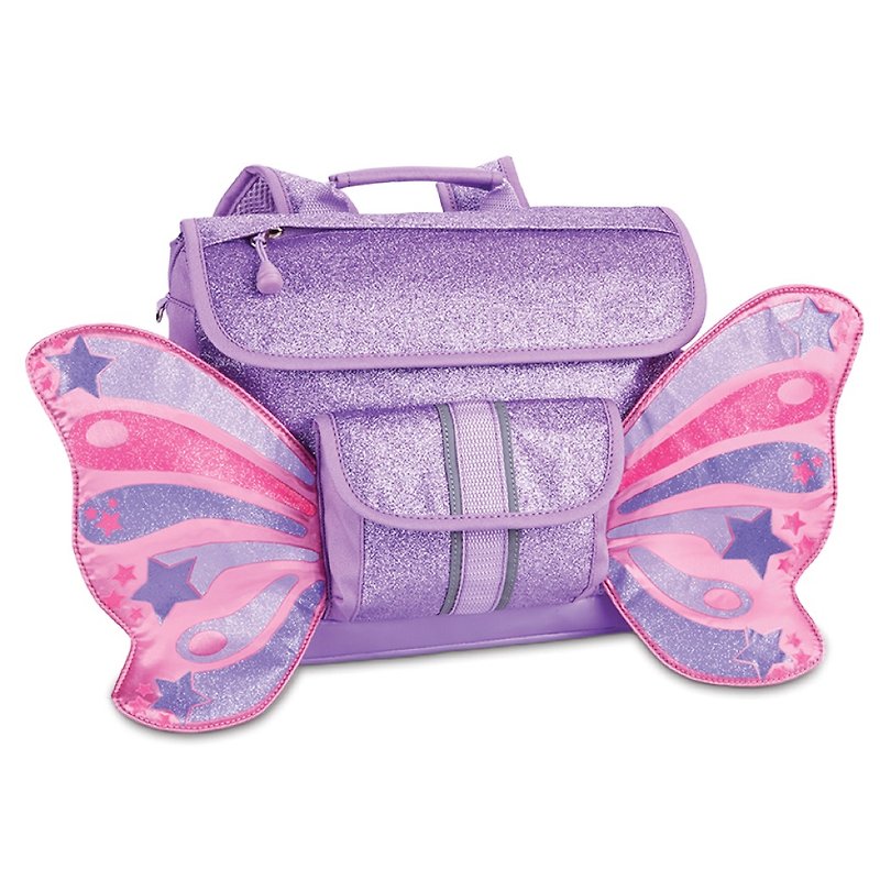 美国Bixbee飞飞童趣系列-粉紫闪闪蝴蝶小童背包 - 其他 - 聚酯纤维 紫色