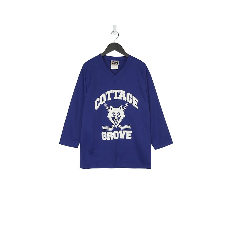 A·PRANK :DOLLY :: 复古着VINTAGE深紫色Cottage Grove队冰上曲棍球衣(T804131) - 女装 T 恤 - 棉．麻 紫色
