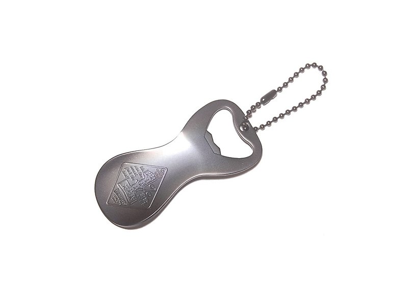 Shoehorn Opener Keychain - 鞋拔开瓶器钥匙圈(消光黑款) - 钥匙链/钥匙包 - 铜/黄铜 黑色