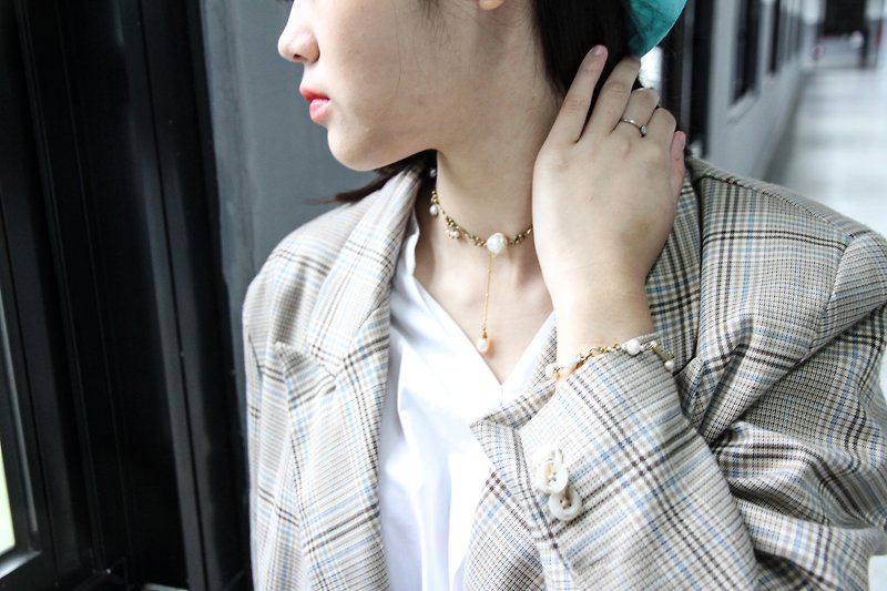 韩国黄铜链系列  手工轻珠宝 - 手链/手环 - 贵金属 金色