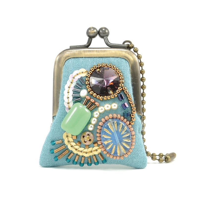 tiny purse for rings and pill,coins,accessories,bag charm purse 10 - 化妆包/杂物包 - 塑料 蓝色
