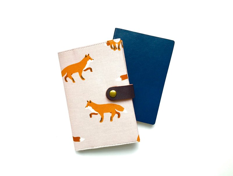 布制护照套 狐狸 动物 淡粉红色 - 护照夹/护照套 - 棉．麻 粉红色