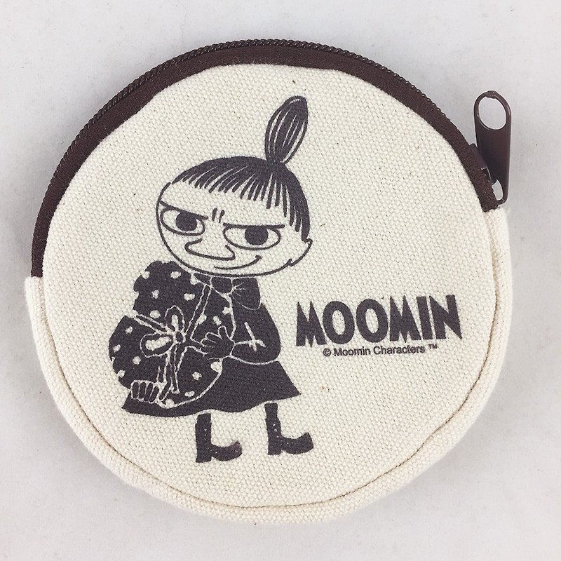 Moomin授权-零钱包【小不点】 - 零钱包 - 棉．麻 黑色