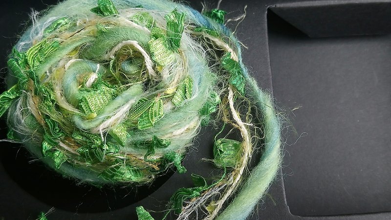 日本混合纱线 - 编织/刺绣/羊毛毡/裁缝 - 聚酯纤维 绿色