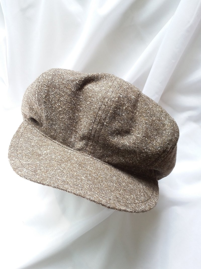 棕灰杂点软呢报童帽 - 帽子 - 其他材质 咖啡色