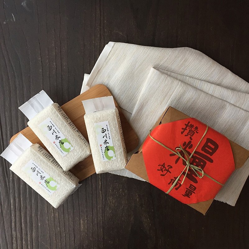 厚礼好米【攒粮好商量】礼盒组 - 五谷杂粮/米 - 新鲜食材 红色