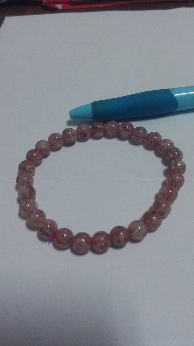 草莓骨干水晶 - 手链/手环 - 宝石 红色