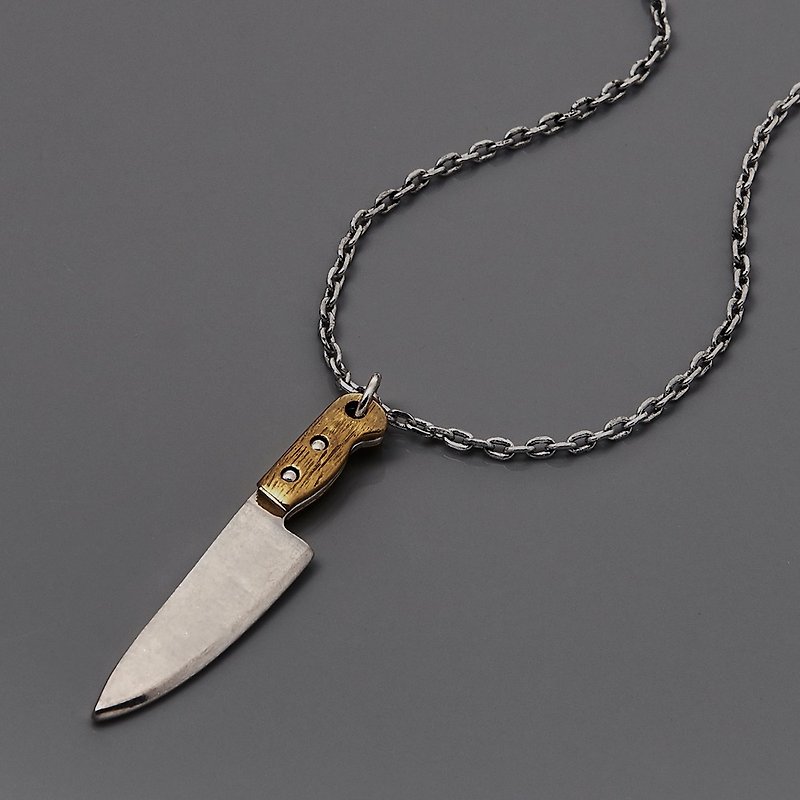Solo Accessories X Pure Design The Knife Necklace - 项链 - 其他金属 银色