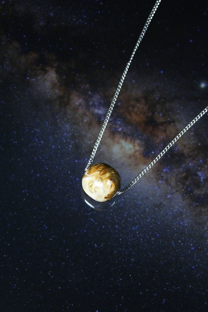 THE PLANET collection - Belle necklace - 项链 - 木头 金色
