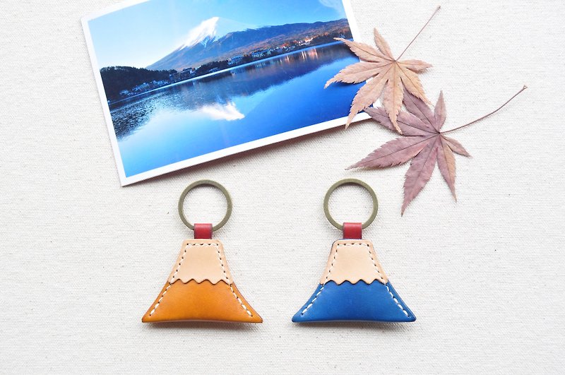 富士山皮革钥匙圈/Mt. Fuji皮革钥匙圈(8色可选) - 钥匙链/钥匙包 - 真皮 