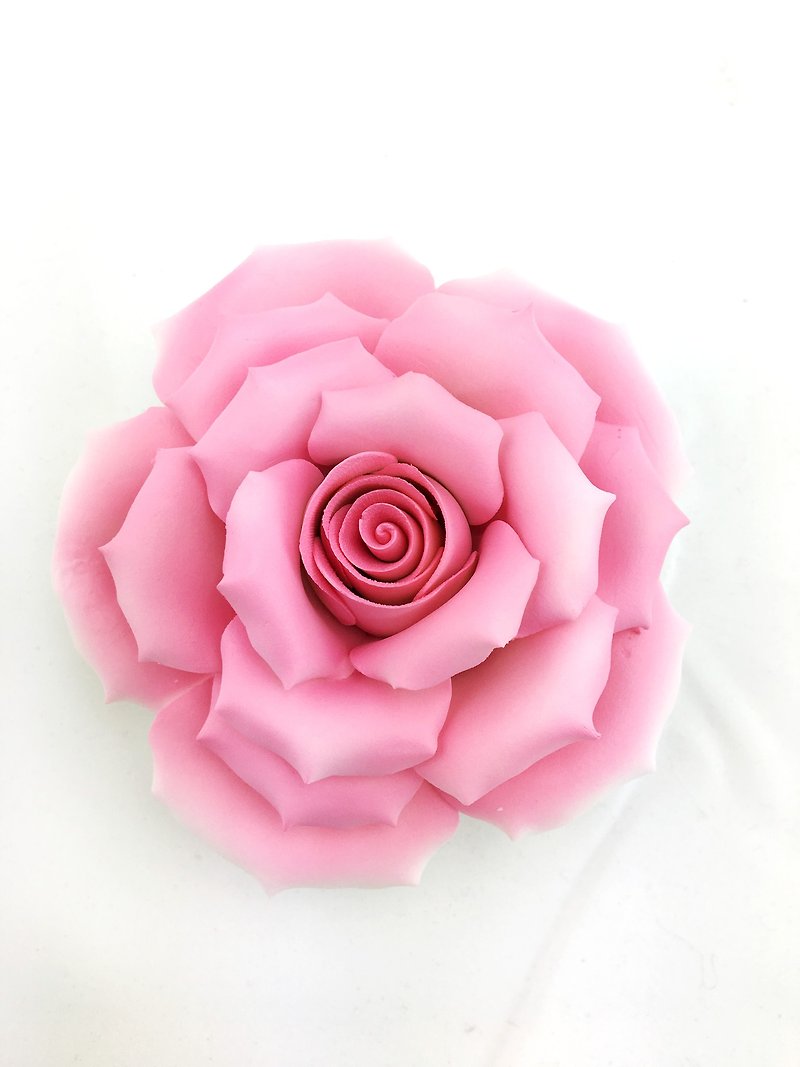 喜瑞瓷-大型粉红玫瑰 - 花瓶/陶器 - 陶 白色