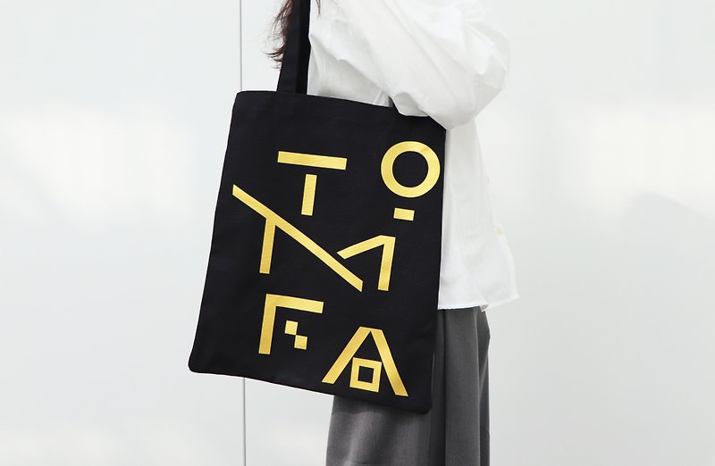 TMoFA 帆布包 黑色新制版 - 手提包/手提袋 - 棉．麻 黑色