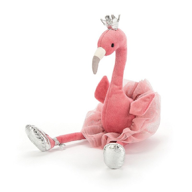 Jellycat Fancy Flamingo 华丽红鹤 约34厘米 - 玩偶/公仔 - 聚酯纤维 粉红色