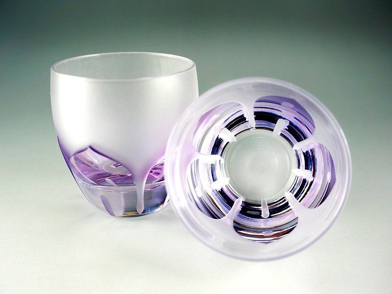 桔梗のお猪口【芭蕉】 - 酒杯/酒器 - 玻璃 紫色