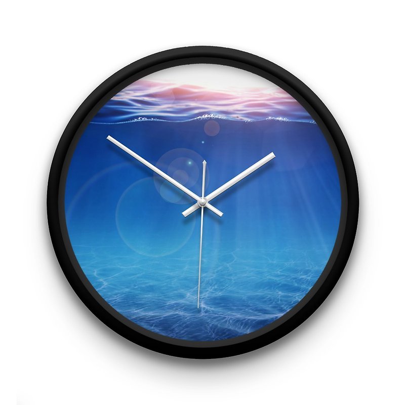 AppleWork iWatch 创意挂钟：海洋 PSIC-058 - 时钟/闹钟 - 塑料 蓝色