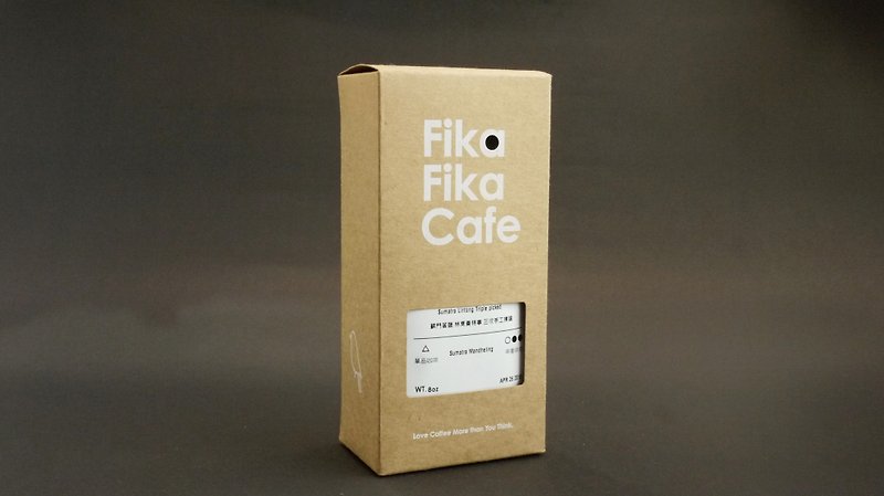 FikaFikaCafe　8oz 苏门答腊 林东曼特宁 三次手工拣选－中度烘焙 - 咖啡 - 新鲜食材 咖啡色