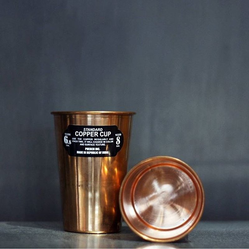 COPPER CUP Stackable 工业风红铜杯-可堆叠 300ml - 咖啡杯/马克杯 - 其他金属 金色