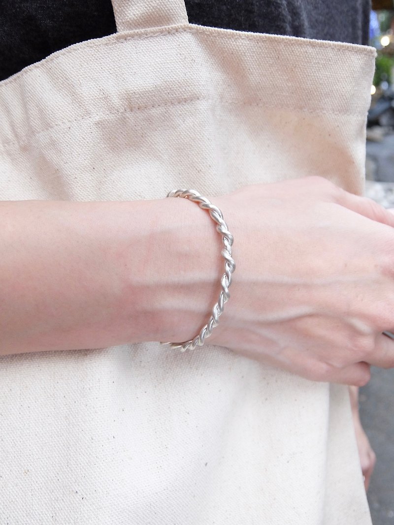 编织 纯银手环 - 手链/手环 - 其他金属 银色