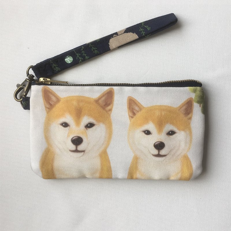 "柴犬" - 手机包/随身包/零钱包 - 零钱包 - 棉．麻 
