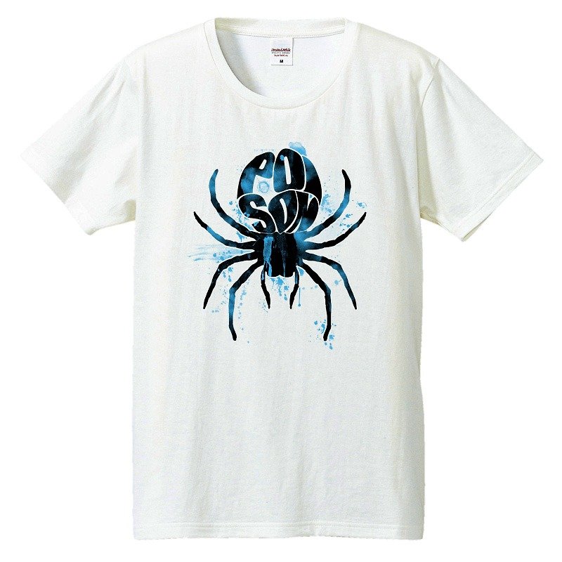 Tシャツ / 毒蜘蛛 - 男装上衣/T 恤 - 棉．麻 白色