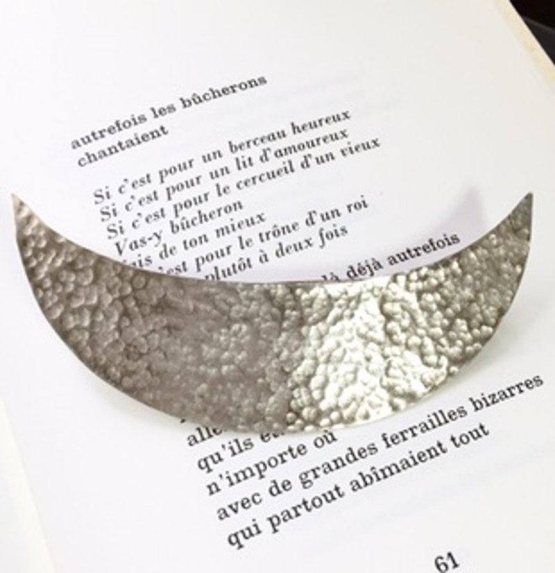 crescent moon barette 　三日月バレッタ　シルバー - 发饰 - 其他金属 银色