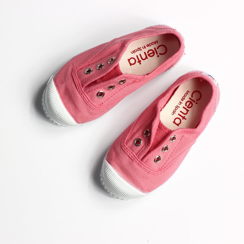 西班牙国民帆布鞋 CIENTA 童鞋尺寸 珊瑚红色 香香鞋 70997 06 - 童装鞋 - 棉．麻 粉红色