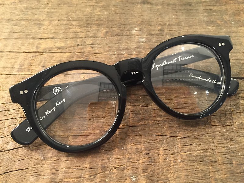 Absolute Vintage - 摆花街(Lyndhurst Terrace) 圆形粗框板材眼镜 - Black 黑色 - 眼镜/眼镜框 - 塑料 