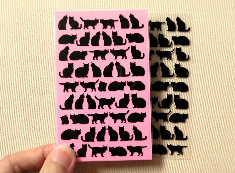猫贴纸 - 贴纸 - 防水材质 黑色
