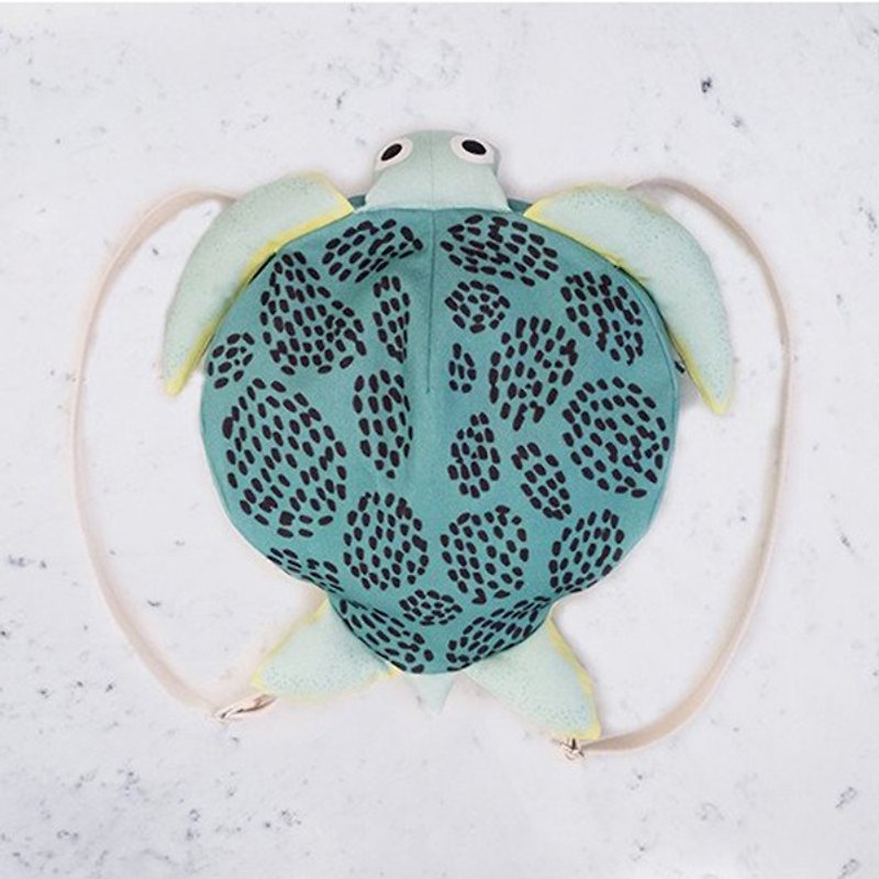 小乌龟 背包 S | Don Fisher - 后背包/双肩包 - 棉．麻 绿色
