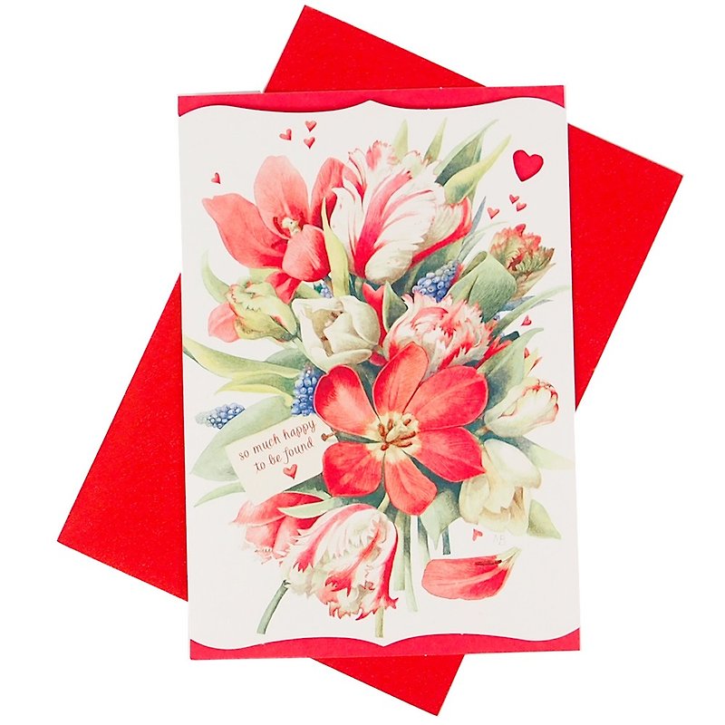希望所有的幸福能够比花朵更加盛放 情人卡片【Hallmark-卡片】 - 卡片/明信片 - 纸 红色
