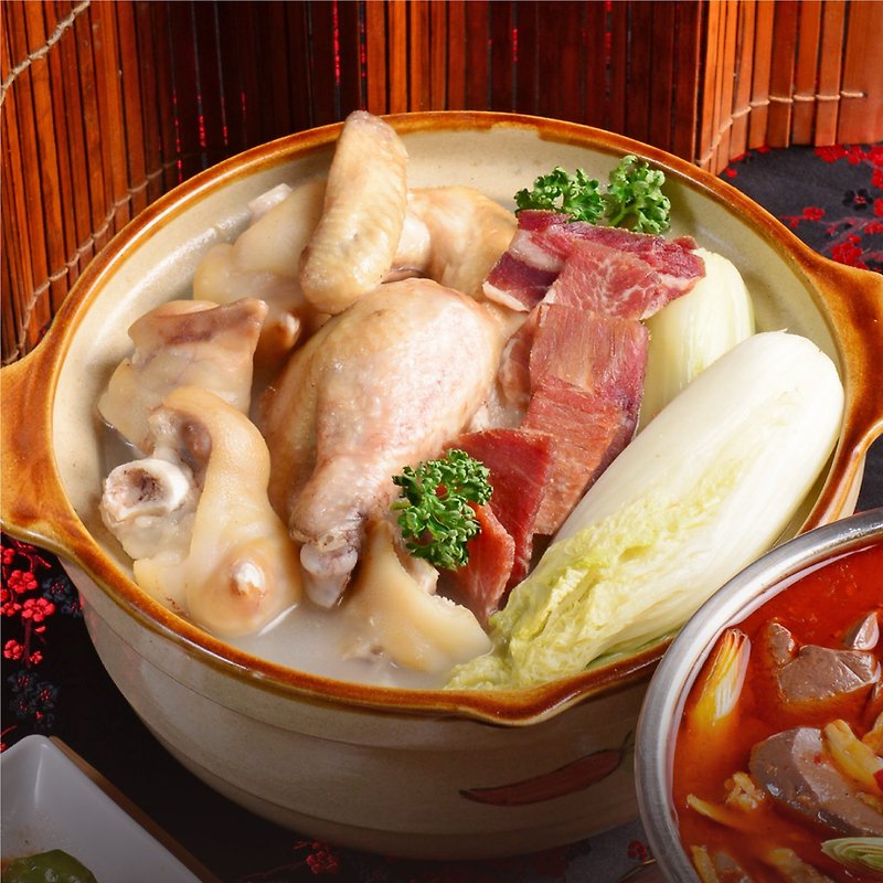 【良品开饭-南门系列】金华火腿砂锅鸡汤(1入/1700g - 熟食小吃 - 其他材质 卡其色